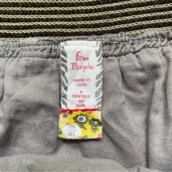 Free People Mini Skirt Boho Multicolor Leopard Leaf Patchwork Panels - Picture 3 of 10